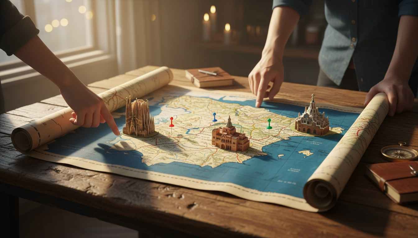 best places to visit in spain map