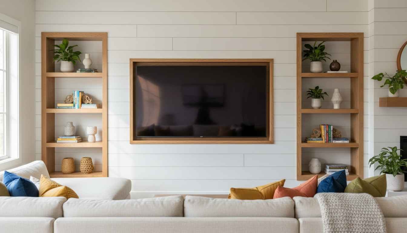 shiplap entertainment center